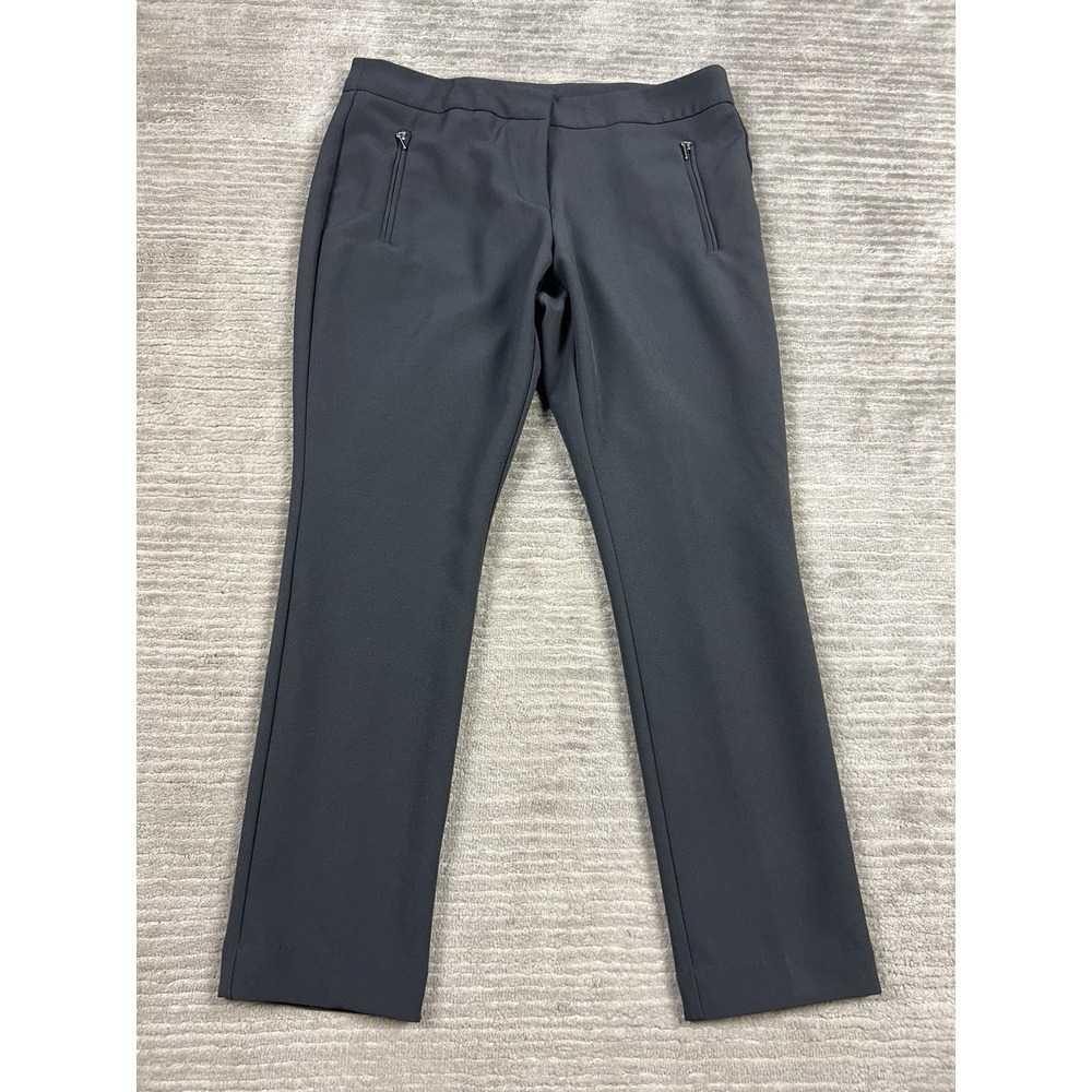 Worthington Dress Pants Womens 10 Gray Ankle Polyester‎ Blend Career